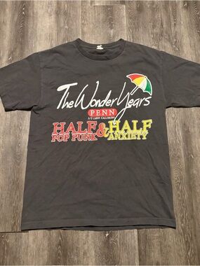 Vintage The Wonder Years T Shirt Mens M Gray Y2K